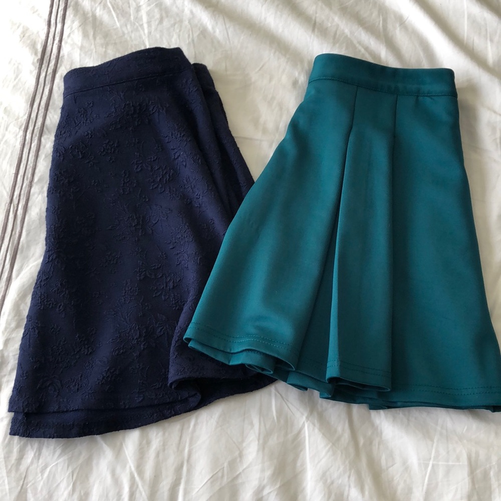 Blue & Green Skater Skirts Bundle